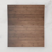 Rustic Wood Sunflower String Lights Lace Mason Jar Plaatskaartje (Binnenkant ongevouwen)