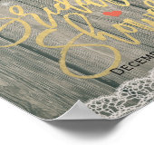 Rustic Wood Sunflower Vrijgezellenfeest Welkom Poster (Hoek)