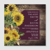 Rustic Wood Sunflower Wedding (Voorkant)