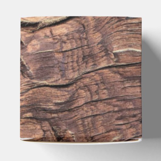 Rustic Wood & Sunflower Wedding Bedankdoosjes (Bovenkant)