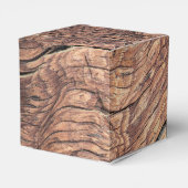 Rustic Wood & Sunflower Wedding Bedankdoosjes (Achterkant)