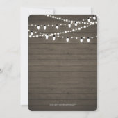 Rustic Wood Surprise 50th Adult Birthday Party Kaart (Achterkant)