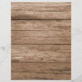 Rustic Wood Tabbed Recipe Cookbook Divider (Achterkant)