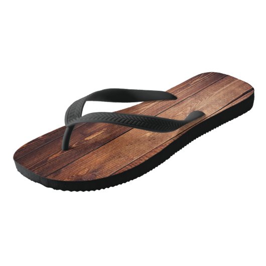 Rustic Wood Teenslippers (Schuin)
