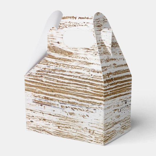 Rustic Wood Texture Deer Woodland Monogram Bedankdoosjes (Achterkant)