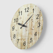 Rustic Wood Texture Grote Klok (Hoek)