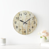 Rustic Wood Texture Grote Klok (Huis)