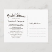 Rustic Wood Texture String Stars Vrijgezellenfeest Uitnodiging Briefkaart (Achterkant)