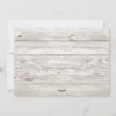 Rustic Wood Thanksgiving Familiefoto Feestdagenkaart (Achterkant)