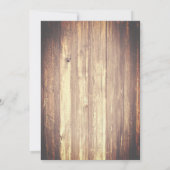 Rustic Wood Thanksgiving Kaart (Achterkant)