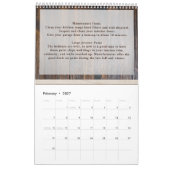 Rustic Wood Tone Contractor Logo Kalender (Feb 2027)