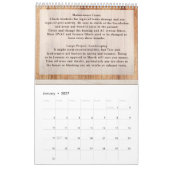 Rustic Wood Tone Contractor Logo Kalender (Jan 2027)