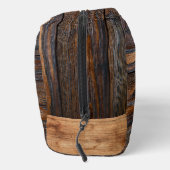 Rustic Wood Tone Monogram Toilettasje (Rechts)