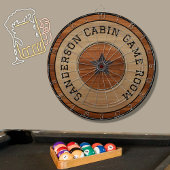 Rustic Wood Tone Star Wooden Grain Dartbord