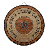 Rustic Wood Tone Star Wooden Grain Dartbord (Voorkant)