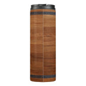 Rustic Wood tone vuurman embleem Thermosbeker (Achterkant)