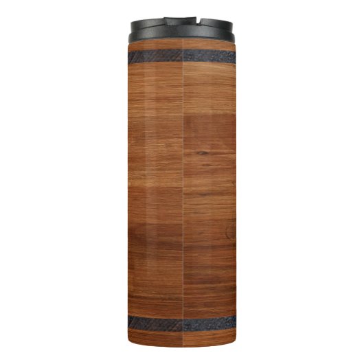 Rustic Wood tone vuurman embleem Thermosbeker (Achterkant)