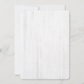 Rustic Wood Tree Baby shower Invitation Kaart (Achterkant)