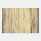 Rustic Wood Trio Inpakpapier Vel (Voorkant 3)