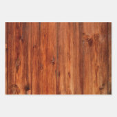 Rustic Wood Trio Inpakpapier Vel (Voorkant 2)