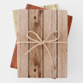 Rustic Wood Trio Inpakpapier Vel (In situ)