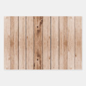 Rustic Wood Trio Inpakpapier Vel (Voorkant)