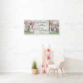 Rustic Wood trouwfoto afbeelding Welkom Spandoek (Insitu)