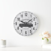 Rustic Wood Truck - Aangepaste naam Grote Klok (Huis)
