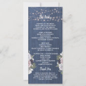 Rustic Wood Twinkle Lights Foto Floral Program (Achterkant)