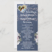 Rustic Wood Twinkle Lights Foto Floral Program (Voorkant)