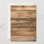 Rustic Wood Uitnodiging (Achterkant)