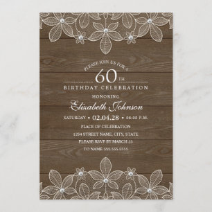 Rustic Wood Unique Lace Kaart