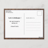 Rustic Wood Vaderdag BBQ Uitnodiging (Achterkant)