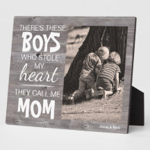 Rustic Wood van mam's favoriete foto Plaque