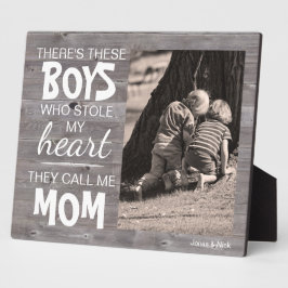 Rustic Wood van mam's favoriete foto Plaque Fotoplaat