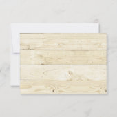 Rustic Wood Vierde juli Baby shower Uitnodiging (Achterkant)