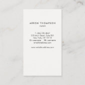 Rustic Wood Visitekaartje (Achterkant)