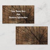 Rustic Wood Visitekaartje (Voorkant / Achterkant)