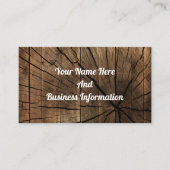 Rustic Wood Visitekaartje (Voorkant)