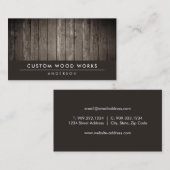 Rustic Wood - Visitekaartje voor houtbewerking (Voorkant / Achterkant)