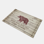 Rustic Wood Walking Beer Funny Quote Deurmat (Schuin)