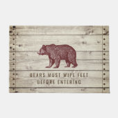 Rustic Wood Walking Beer Funny Quote Deurmat (Voorkant)