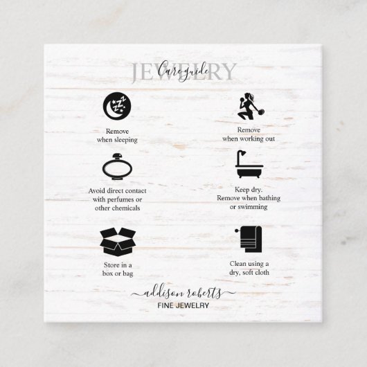 Rustic Wood Waterverf Zonnebloem Vierkante Visitekaartje (Voorkant)