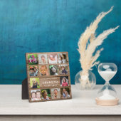 Rustic Wood We houden van je, oma 14 Foto Collage Fotoplaat (Insitu)