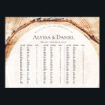 Rustic Wood Wedding Alfabetisch op achternaam Poster<br><div class="desc">Vermeld maximaal 120 gastennamen alfabetisch op achternaam om uw gasten hun tafelnummers te shows. Na het werken met een klant die haar gasten in Excel op achternaam, achternaam en tabelnummer kolommen, ik wilde u voorzien van een eenvoudige manier om te kopiëren en plakken van uw gastennamen op deze rustieke houten...</div>