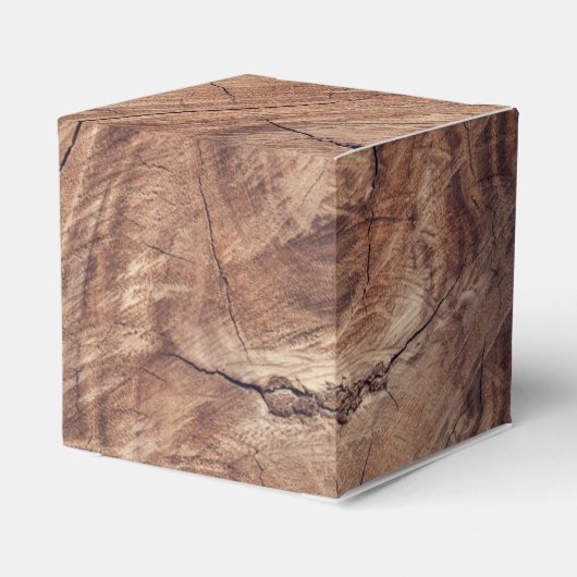 Rustic Wood Wedding Bedankdoosjes (Achterkant)