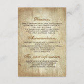 Rustic Wood Wedding Details - Informatie Informatiekaartje (Voorkant)