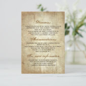 Rustic Wood Wedding Details - Informatie Informatiekaartje (Staand voorkant)