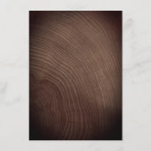 Rustic Wood Wedding Details Website Kaart (Achterkant)