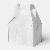 Rustic Wood Wedding Foto Hartelijk dank Bedankdoosjes (Achterkant)